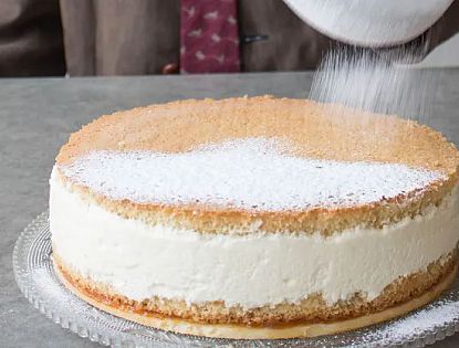 Topfen-Obers-Torte